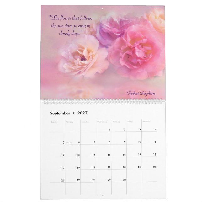Votos de Amor Floral Calendário 2023 (Set 2027)