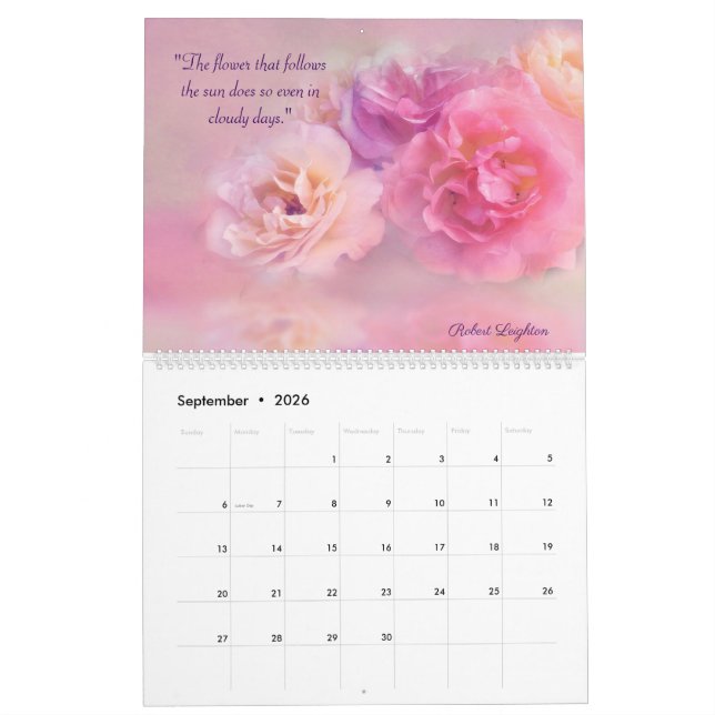 Votos de Amor Floral Calendário 2023 (Set 2026)