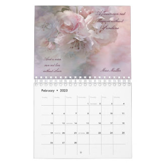 Votos de Amor Floral Calendário 2023