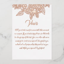 Votos de Casamento Botaniqe Floral Elegante com Fo