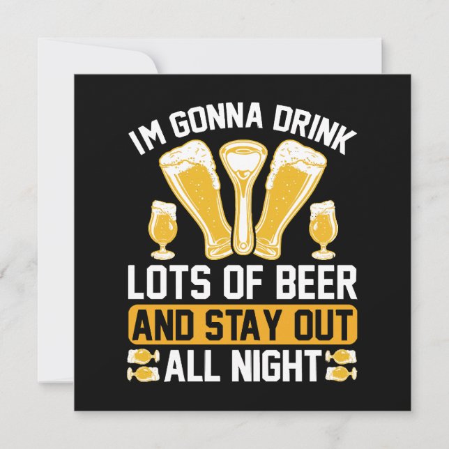 Vou beber muita cerveja (Frente)