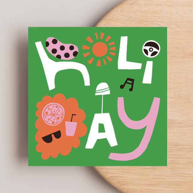 VOU FAZER UM Cartão de Nota Plana de Feriado (Criador carregado)