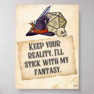 Vou ficar com o Poster de Minhas Citações de Jogos