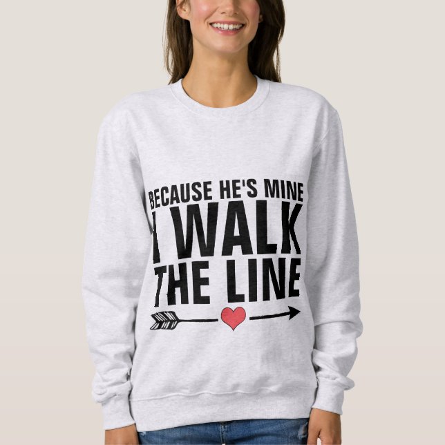 VOU NA LINHA, Esposa ou T-Shirts Namorada (Frente)