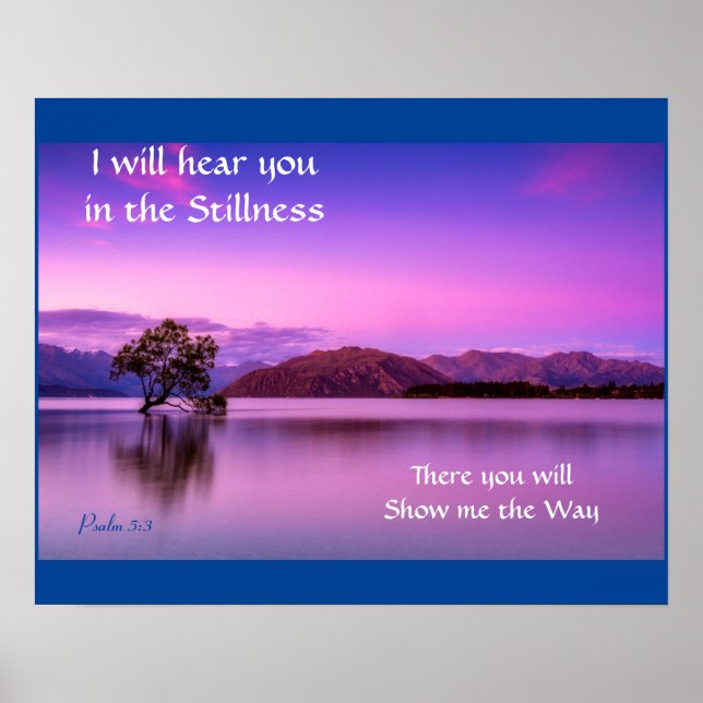 Vou ouvi-lo na Poster de Stillness Purple  (Frente)