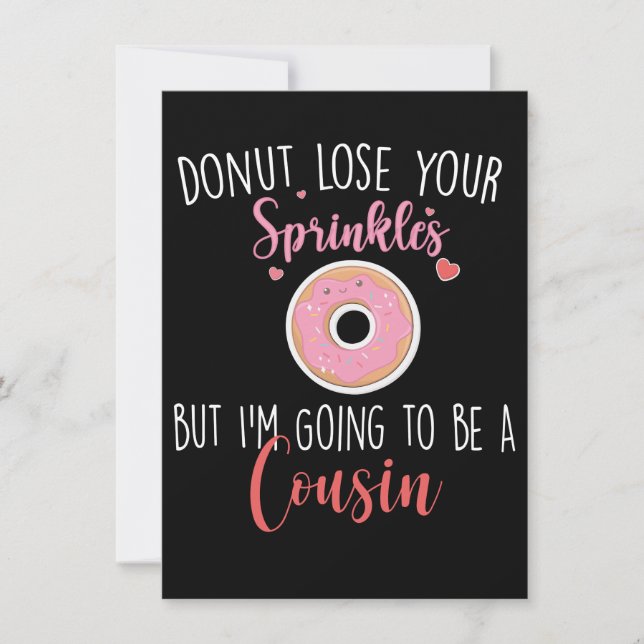 Vou ser primo, anúncio de gravidez (Frente)