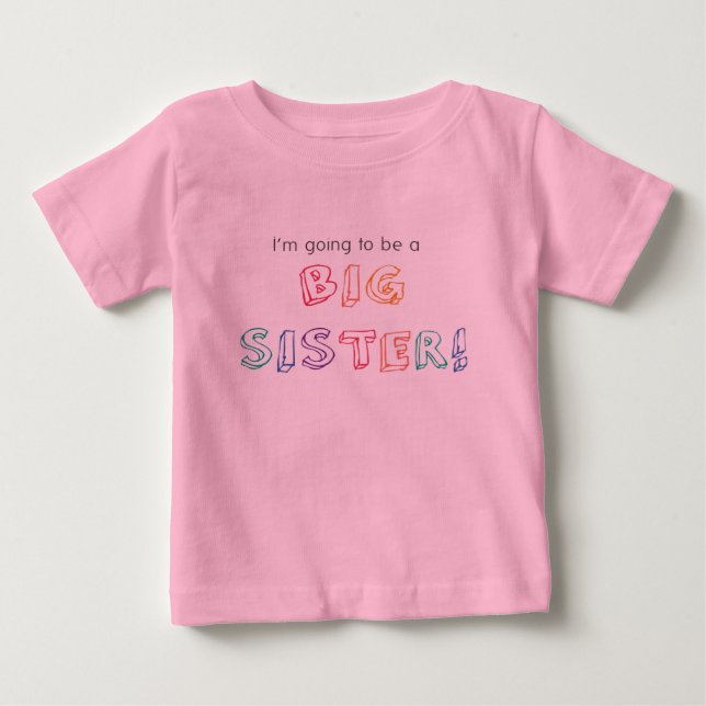 Vou ser uma IRMÃ GRANDE! Camiseta (Frente)