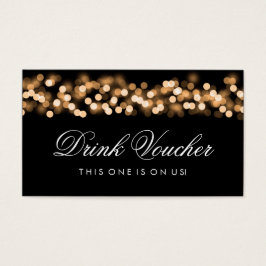 Voucher Bebida de Casamento Dourada Glam de Hollyw