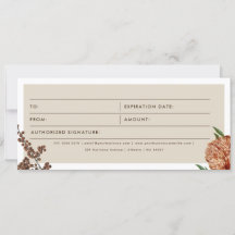 Voucher de Certificado de Presente do Logotipo Com