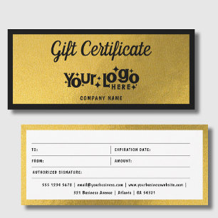 Voucher de Certificado de Presente para Logotipo C