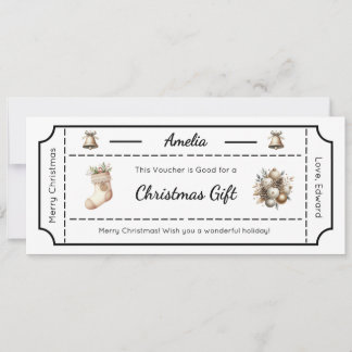Voucher de Natal, Cartão de Felicitações