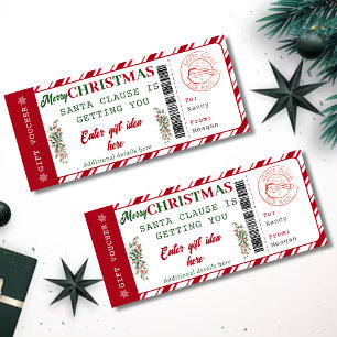 Voucher de Natal Editável Cupom de Natal