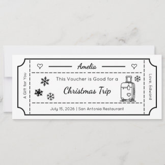 Voucher de Presente, Cartão de Bilhete de Presente