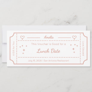 Voucher de Presente, Cartão de Presente Personaliz