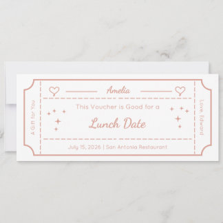 Voucher de Presente, Cartão de Presente Personaliz