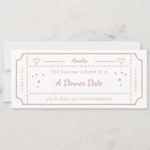 Voucher de Presente, Cartão de Presente Personaliz