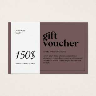 Voucher de Presente de Código QR Moderno