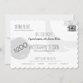 Voucher de Presente de Fotografia Botânica Minimal