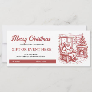 Voucher de Presente de Natal Fireside Cheer