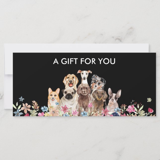 Voucher de Presente de Pet Sitter para Donos de Ca (Frente)
