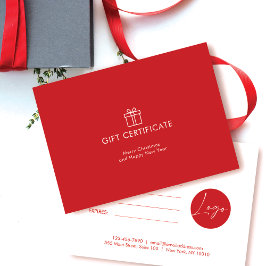 Voucher de Presente Minimalista