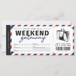 Voucher de Viagem de Presente de Getaway no Fim de