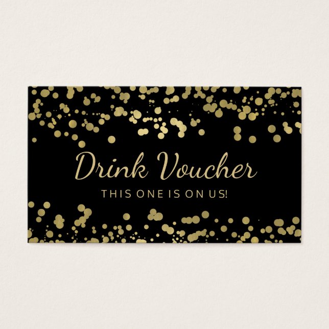 Voucher Gold Foil Confetti (Frente)