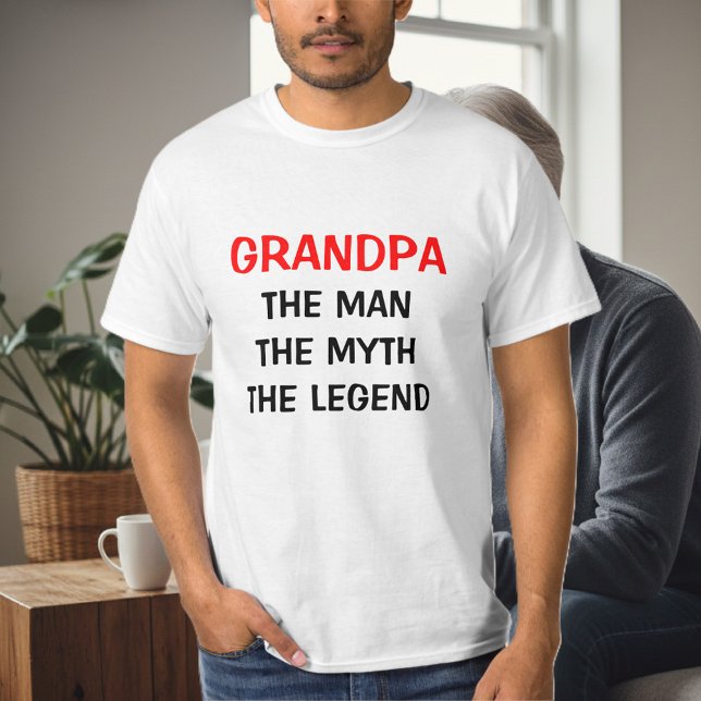 Vovô, a camiseta da lenda do mito. (grandpa t shirt)