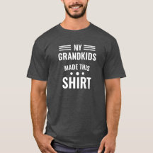 Vovô Camisa com Nomes de Netos