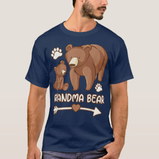 vovó camiseta de ursos para mulheres, vovó de vead