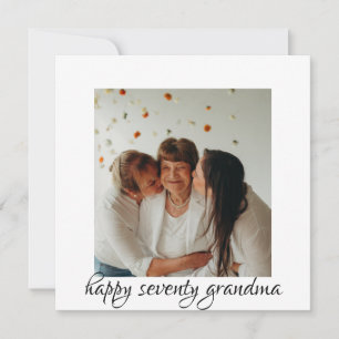 Vovó de aniversário feliz de três gerações