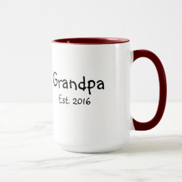 Vovô - estabelecido caneca de café de 2016 - 15