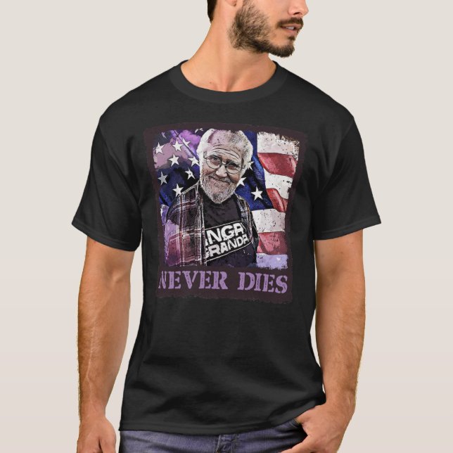Vovô furioso nunca morre de camisa clássica (Frente)