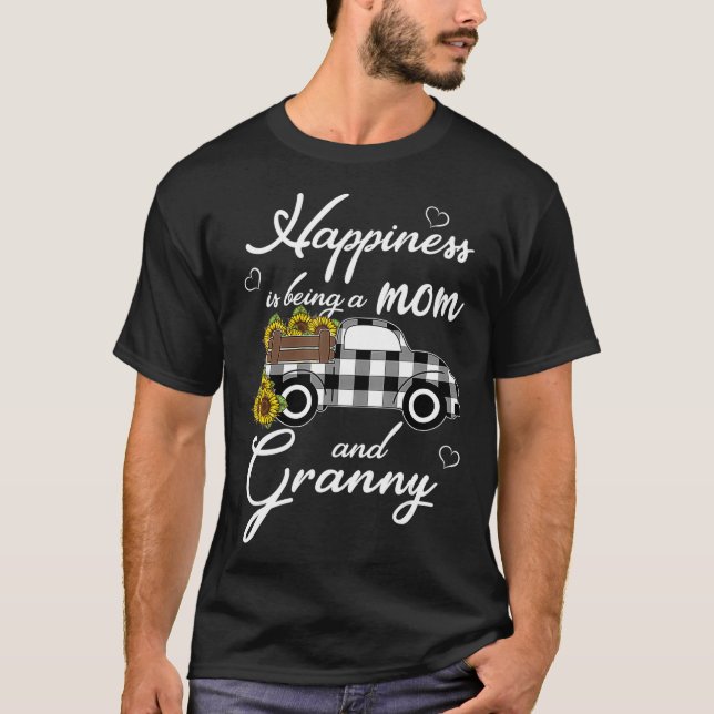 Vovó girassol Camisa A felicidade é ser mãe (Frente)