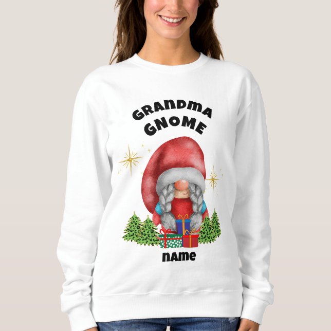 Vovó Gnomo Camisa de Natal (Frente)