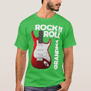Vovó Love Rock n Roll Camiseta engraçada