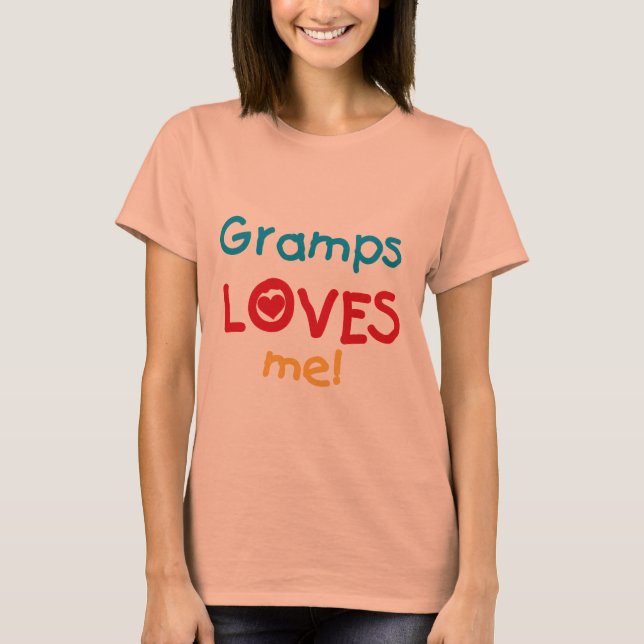 Vovô me ama T-shirts e presentes (Frente)