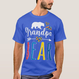 Vovô Urso Autismo Sensibilização Camisa Amor Supor
