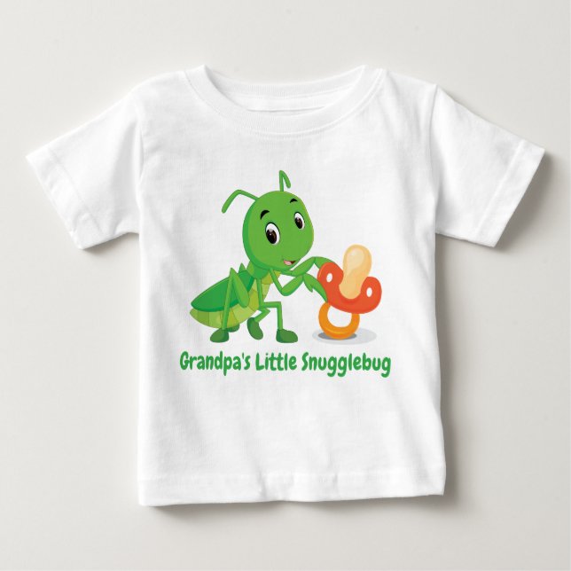 Vovô's Snuggle Inseto Baby T-Shirt (Frente)