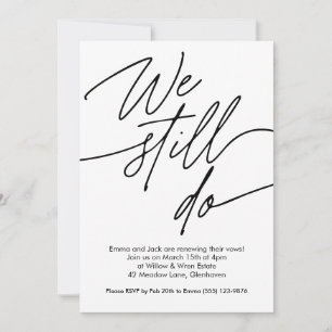 Vow Reneways Convite Simples Design