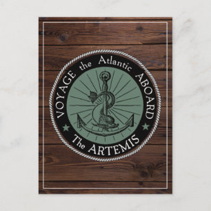 Voyage a bordo do cartão postal Artemis