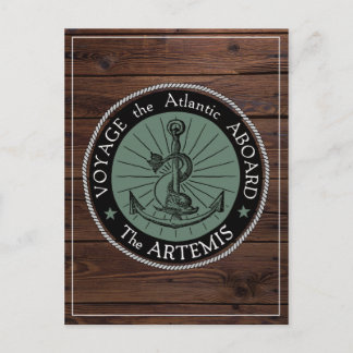 Voyage a bordo do cartão postal Artemis