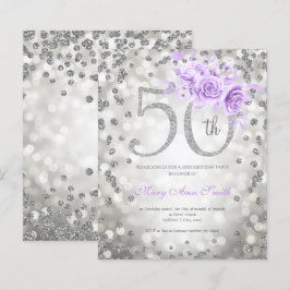 Voz de 50ª Luz de Aniversário de Prata Roxo