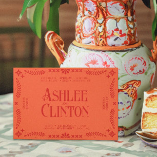 Vozes Vibrantes: Um Convite De Casamento Folclóric