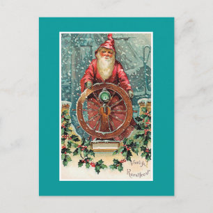 Vroolijk Kerstfeest Vintage Cartão de Natal Holand