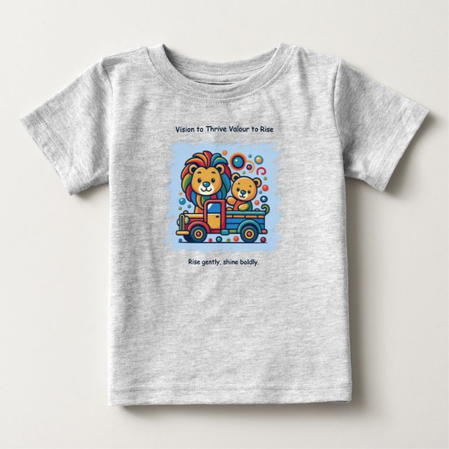 VTVR-RISEGENTLY-BT - Tops para Bebê (Frente)