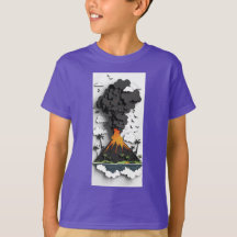 Vulcão de camiseta