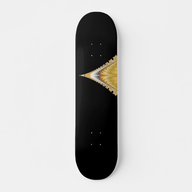 Vulcão de Ouro Prateado Skateboard (Frente)
