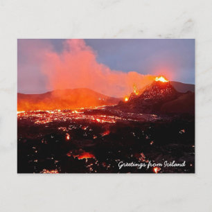 vulcão islandês - Cartão postal