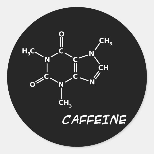 &W Adesivo de moléculas de café (Frente)